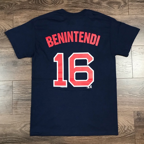 MLB Genuine Merchandise Men’s Boston Red Sox Andrew Benintendi Baseball T-Shirt - Picture 4 of 7